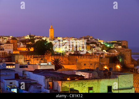 Il Marocco Rabat al crepuscolo Foto Stock