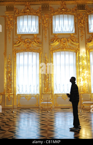 Il Palazzo di Caterina, Pushkin, San Pietroburgo, Russia Foto Stock