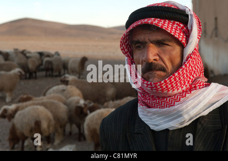 Spostato agricoltore siriano Foto Stock