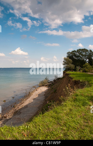 Brodtener Cliff Travemuende Luebeck baia del Mar Baltico Schleswig-Holstein, Germania, Europa Foto Stock