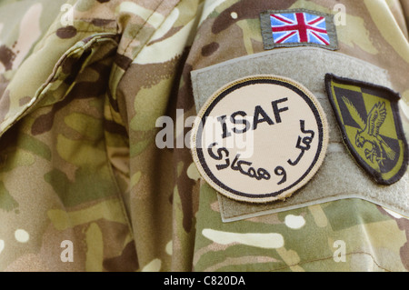 Armbadge per la Forza internazionale di assistenza alla sicurezza (ISAF) in Afghanistan Foto Stock