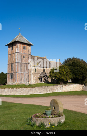 Santa Maria Vergine Chiesa a Upleadon, Gloucestershire, England, Regno Unito Foto Stock