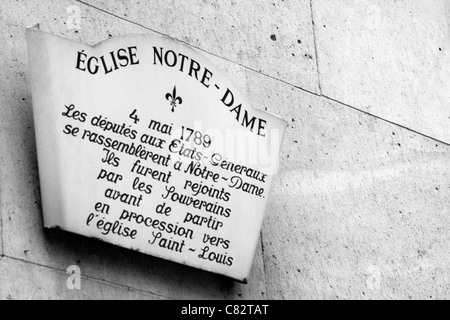 Eglise Notre Dame - 4 Mai 1789, Versailles, Francia Foto Stock