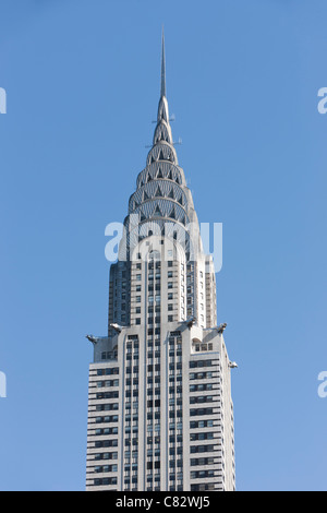 La storica nello stile Art Deco Chrysler Building a New York City. Foto Stock