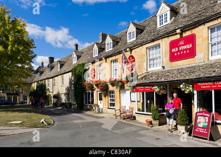 Le vecchie scorte Hotel, Stow-su-il-Mondo, Gloucestershire, England, Regno Unito Foto Stock