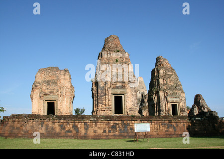 Mebon orientale vicino tempio di Angkor Wat, Cambogia Foto Stock