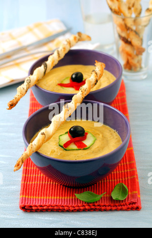 Ratatouille crema. Ricetta disponibile. Foto Stock