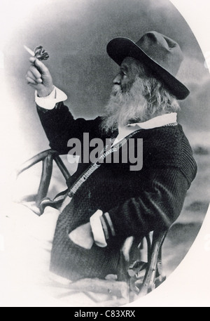 WALT WHITMAN (1819-1892) poeta americano e scrittore Foto Stock