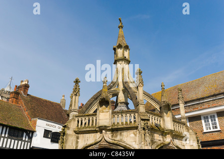 Croce di pollame in luogo di mercato, Salisbury, Wiltshire, Inghilterra, Regno Unito Foto Stock