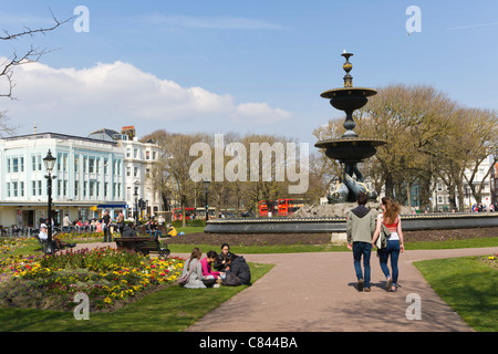 La fontana di Victoria, Old Steine, Brighton East Sussex, England, Regno Unito Foto Stock