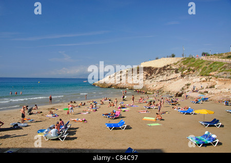 Llenguadets Beach, Salou, Costa Daurada, provincia di Tarragona Catalogna Foto Stock