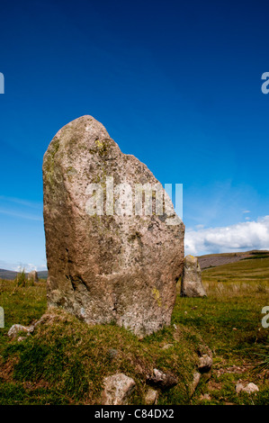 Castello Rigg Stone Circle Near Keswick in Cumbria Foto Stock