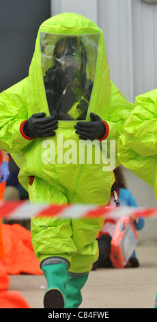 Regno Unito, grande catastrofe esercizio presso la vela olimpica venue, Portland nel Dorset, Foto Stock