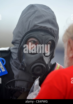 Regno Unito, grande catastrofe esercizio presso la vela olimpica venue, Portland nel Dorset, Foto Stock