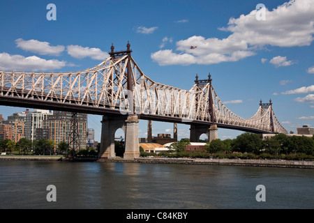 Le Ed Koch il Queensboro Bridge e East River, NYC Foto Stock