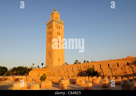 La Moschea di Koutoubia, Marrakech, Marocco Foto Stock