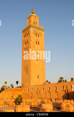 La Moschea di Koutoubia, Marrakech, Marocco Foto Stock