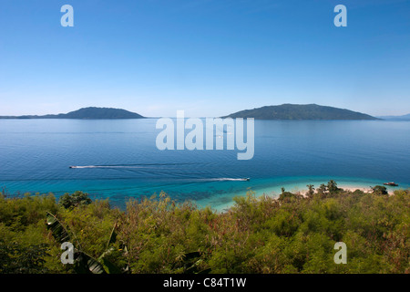 Madagascar seascape da Nosy Tanikely isola nell Oceano indiano Africa Foto Stock