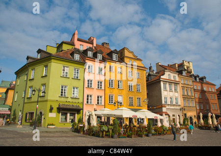 Plac Zamkowy la piazza del castello città vecchia Varsavia Polonia Europa Foto Stock