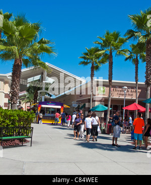 Outlet mall in Lake Buena Vista di Orlando in Florida. Foto Stock