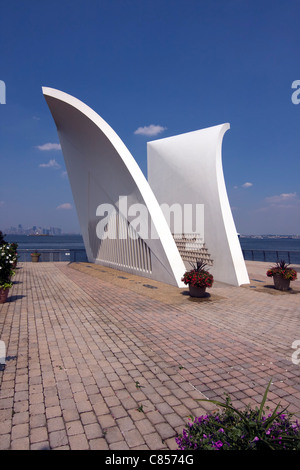 Settembre xi Memorial chiamato 'Cartoline' su Staten Island in New York City Foto Stock