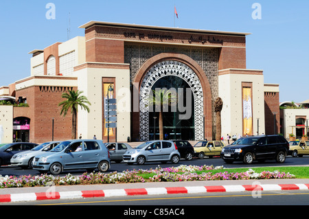 Marrakech stazione ferroviaria, Marrakech, Marocco Foto Stock