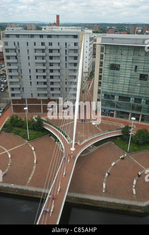 MANCHESTER È TRINITÀ BRIDGE Foto Stock