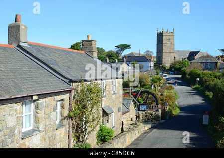 Il villaggio di Zennor in Cornwall, Regno Unito Foto Stock