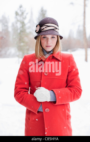 Ritratto di donna, Frisco, Summit County, Colorado, STATI UNITI D'AMERICA Foto Stock