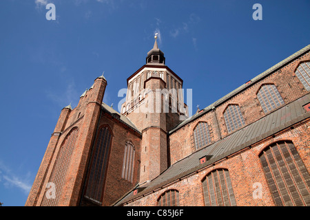 Marienkirche o la chiesa di Santa Maria, Città Anseatica di Stralsund, Meclenburgo-Pomerania Occidentale, Germania Foto Stock