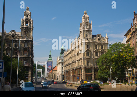 Párizsi udvar (Corte di Parigi) aka Brudern-ház, Brudern house (1912), Ferenciek tere Square, Central Budapest, Ungheria, Europa Foto Stock