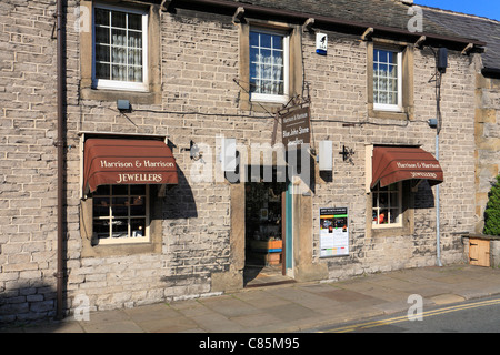 Harrison e Harrison Blue John stone gioiellerie in Castleton, Derbyshire, Parco Nazionale di Peak District, Inghilterra, Regno Unito. Foto Stock
