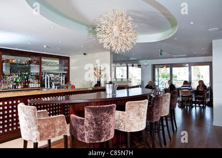 Interior Pier 64 Penarth Marina, Vale of Glamorgan Galles del Sud, Regno Unito Foto Stock