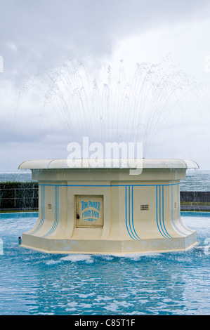 L'Art Deco Tom Parker fontana sul Marine Parade Napier Isola del nord della Nuova Zelanda NZ Foto Stock