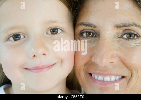 Nonna e nipote, ritratto Foto Stock