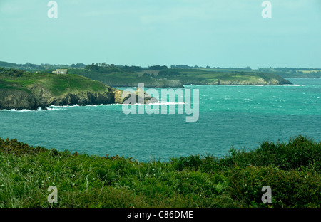 Costa Smeralda, tra St Malo e Cancale (Brittany, Francia). Foto Stock