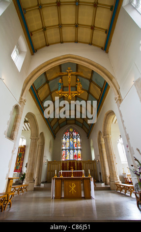 L'interno della chiesa di Santa Maria a Little Walsingham in Norfolk. Foto Stock