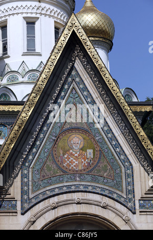 ST.NIKOLAI Chiesa russa Sofia Bulgaria 31 Agosto 2011 Foto Stock