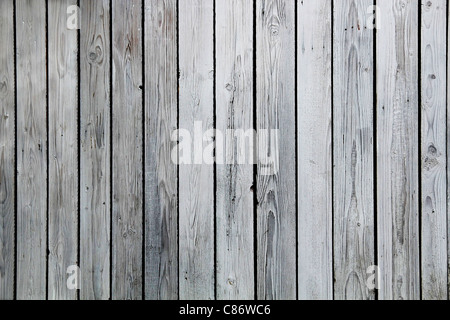 Bianco parete di legno che può essere utilizzata come sfondo Foto Stock