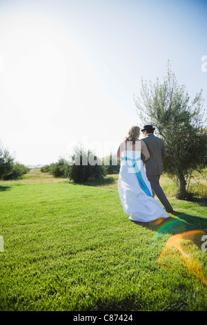 Sposa e sposo Foto Stock