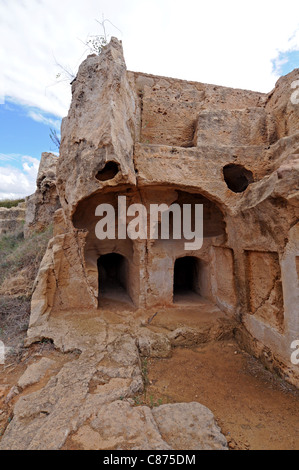 La storica e misteriose tombe dei Re a Paphos Cipro Foto Stock