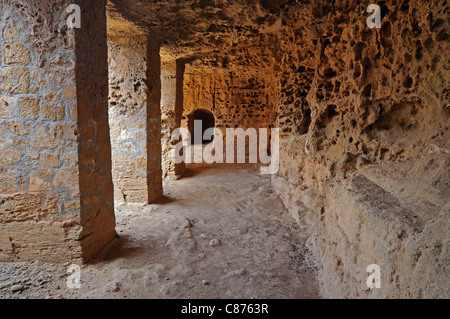 La storica e misteriose tombe dei Re a Paphos Cipro Foto Stock