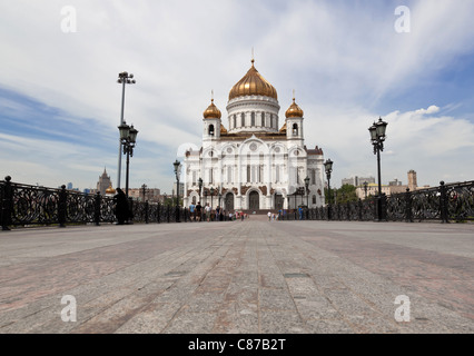 La Cattedrale di Cristo Salvatore - la principale cattedrale della Chiesa Ortodossa Russa di Mosca Foto Stock