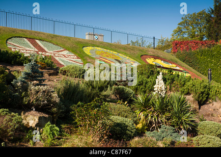 Regno Unito, Nottinghamshire, Nottingham Castle Gardens, floreali, visualizza Foto Stock