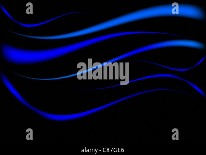 Abstract - Sfondo blu scuro tendaggi di seta Foto Stock