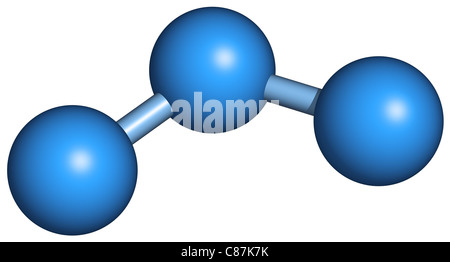 L'ozono O3 molecola Foto Stock