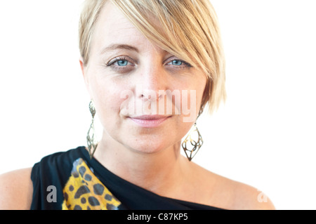 Donna bionda ritratto Foto Stock