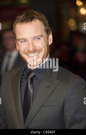Michael Fassbender al BFI 55th Film Festival. Tappeto rosso premier del filmato vergogna. Foto Stock