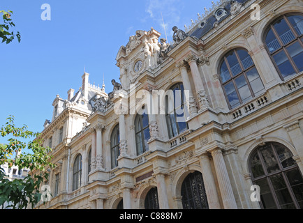 Palais de la Bourse o Palais du Commerce a Place des Cordelier nella città di Lione in Francia Foto Stock