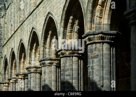 Abbazia di Kirkstall, Leeds, West Yorkshire, Inghilterra, Regno Unito Foto Stock